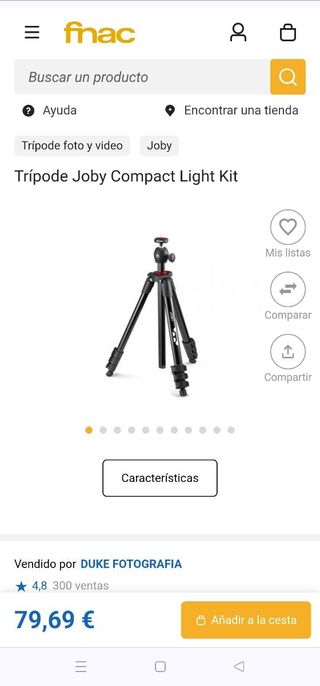 Manfrotto Compact Light Trípode ligero ¡¡NUEVO!!