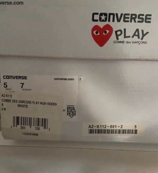 Converse x Comme Des Garçons Blanco