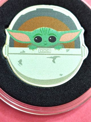 Moneda mandalorian Baby Yoda