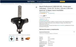 Frresa para redondear Bosch NUEVA