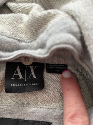 Cazadora con mangas vaqueras Armani talla M