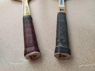Raquetas de tenis antiguas de madera
