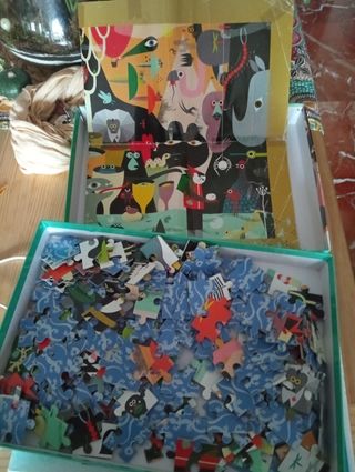 Puzzle + tragabolas