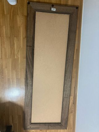Espejo de pie/colgar negro/ marron de madera