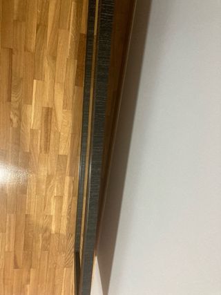 Espejo de pie/colgar negro/ marron de madera