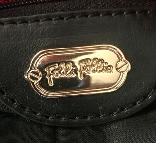 BOLSO DE MANO MARCA FOLLI FOLLIE ROJO ESTAMPADO 