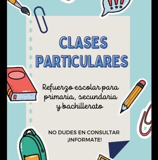Clases particulares online o presencial