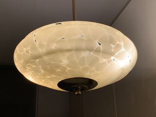 Lampadario vintage rotondo anni 50/60 originario