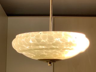 Lampadario vintage rotondo anni 50/60 originario