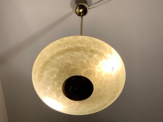 Lampadario vintage rotondo anni 50/60 originario