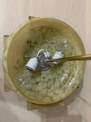 Lampadario vintage rotondo anni 50/60 originario