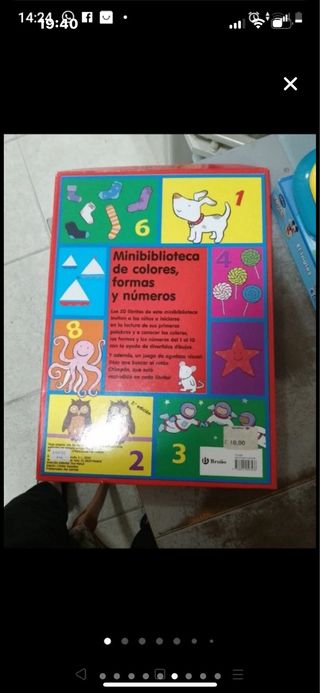 Mini biblioteca de colores, formas y números