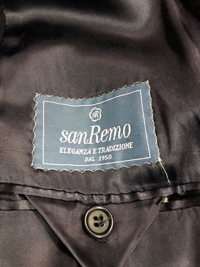 Cappotto uomo blu notte