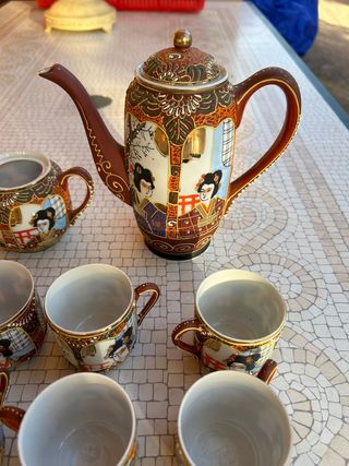 Servizio caffè porcellana Japan Geisha