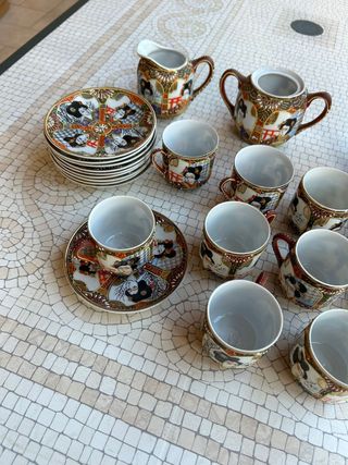 Servizio caffè porcellana Japan Geisha