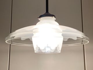 Lampadario vintage anni 50/60 rotondo originario