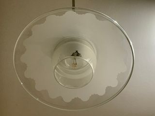 Lampadario vintage anni 50/60 rotondo originario