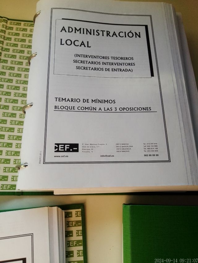 Libros de oposiciones