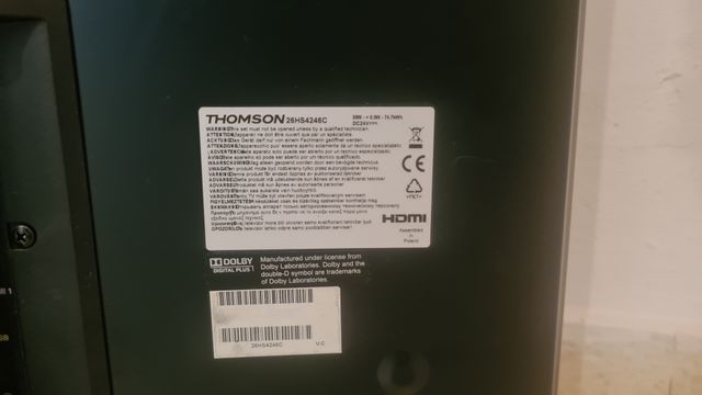 Televisión Thomson 26HS4246C