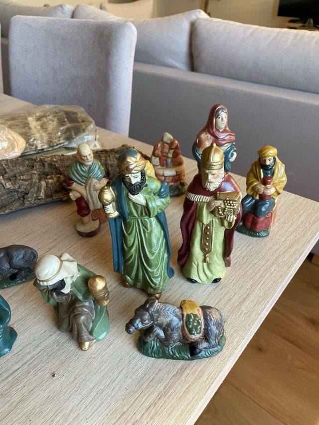 Belén Navideño de cerámica completo