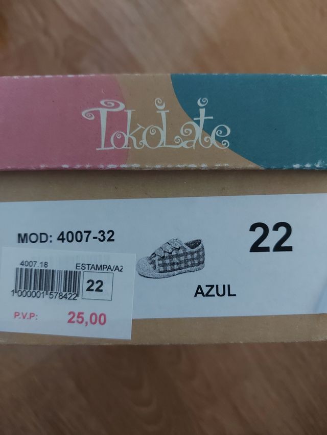 Zapatillas niño talla 22