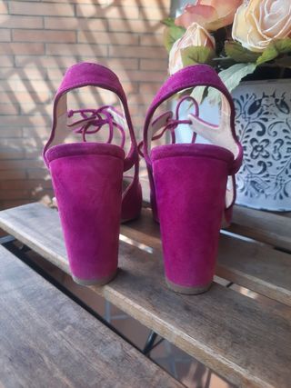Sandalias fucsia