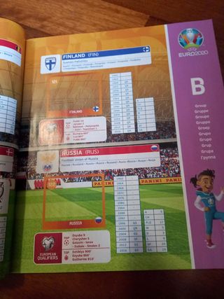 Album figurine calciatori euro 2020 panini [vuoto]