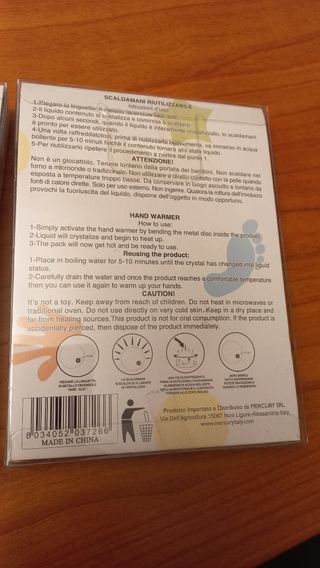 Scaldamani riutilizzabili Kasanova
