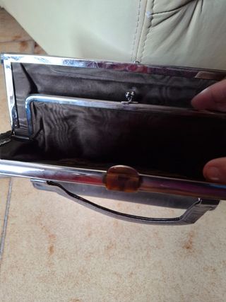 borsa in pelle anni 70 colore marrone