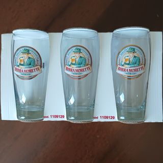 Set di 3 bicchieri da collezione Birra Moretti