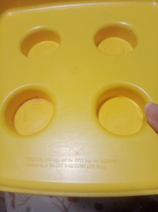 Secchiello lego duplo con pezzi del 1987