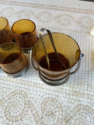 Set vintage bicchieri/portaghiaccio