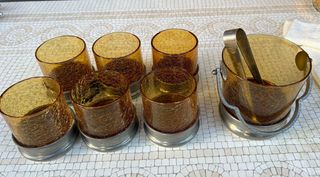 Set vintage bicchieri/portaghiaccio
