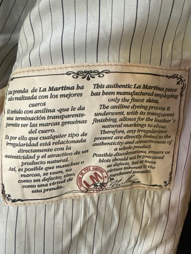 Chaqueta de piel La Martina