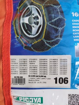 Cadenas todoterreno 4x4 o autocaravana