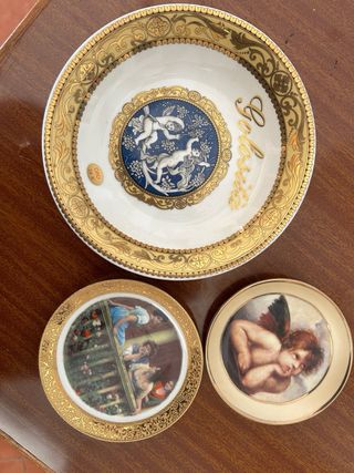 Piatti Limoges (2 placcati d’oro)