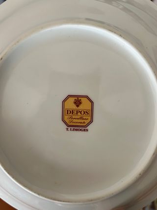 Piatti Limoges (2 placcati d’oro)