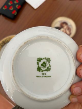 Piatti Limoges (2 placcati d’oro)