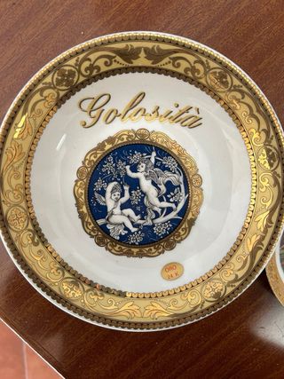 Piatti Limoges (2 placcati d’oro)