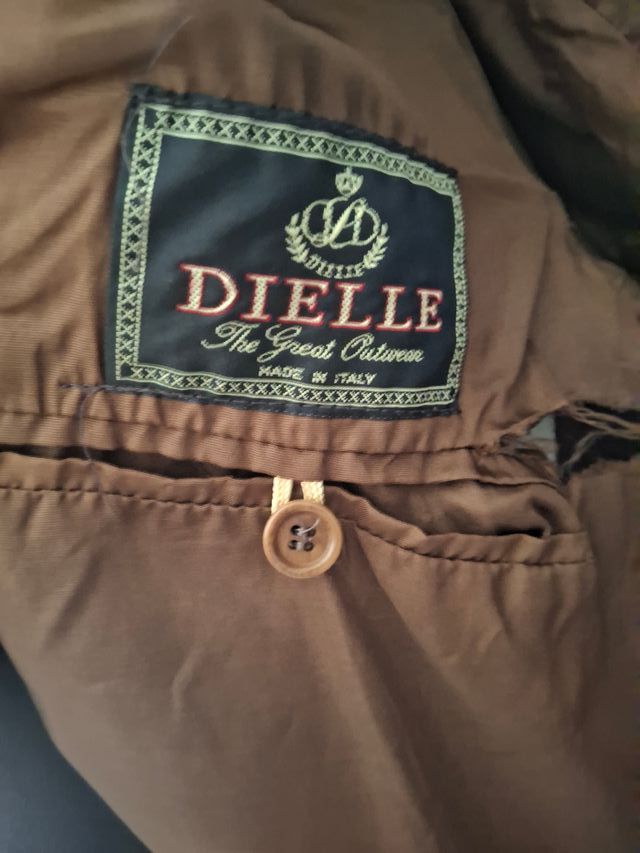 Giacca uomo marrone in panno taglia 56