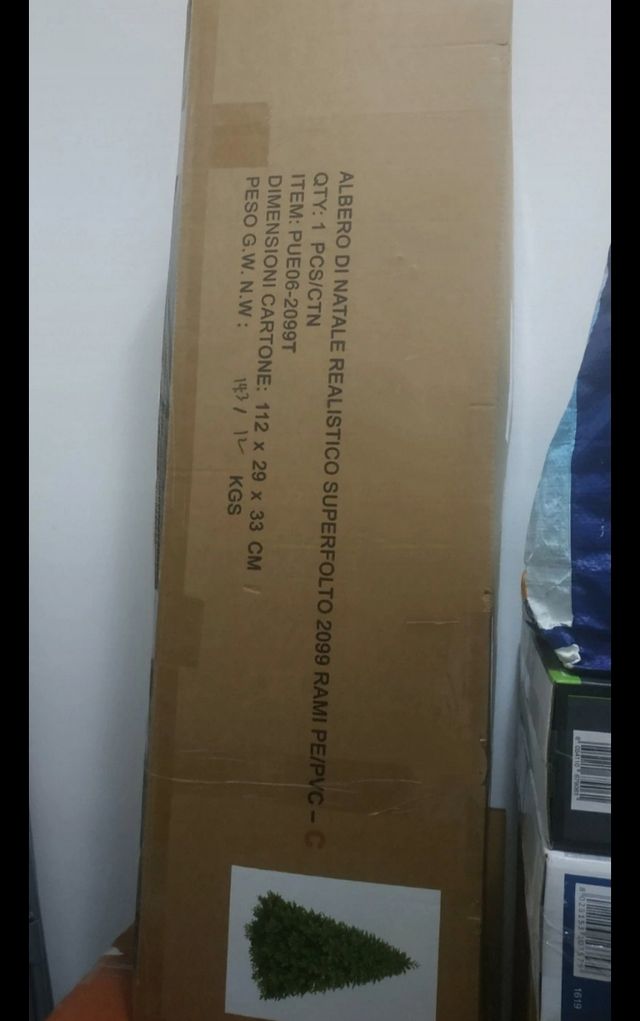 Albero di Natale realistico 180 cm