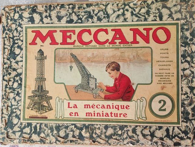 MECANO muy antiguo juego de construcción