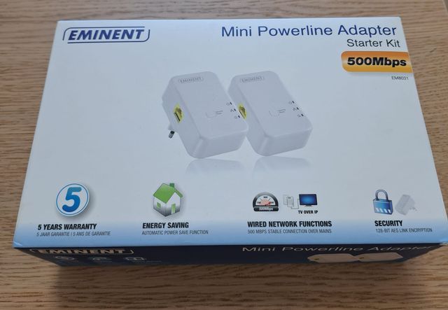 Adaptador Powerline 500Mbps Ethernet