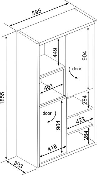Muebles salón colección FRAME