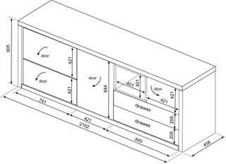 Muebles salón colección FRAME