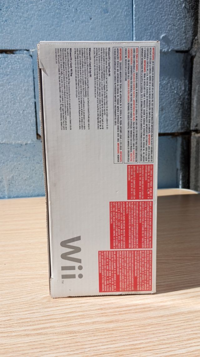 Caja de la consola Wii