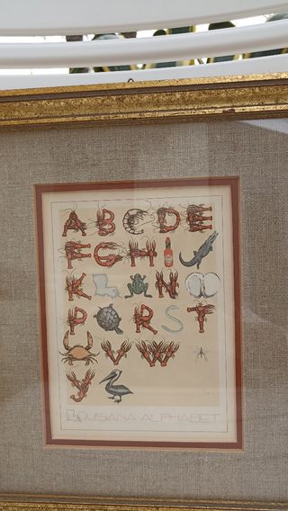 Quadro alfabeto della Louisiana 