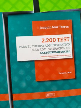 Temario Seguridad social 2024 MUR + TEST (7 libros