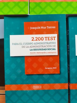 Temario Seguridad social 2024 MUR + TEST (7 libros