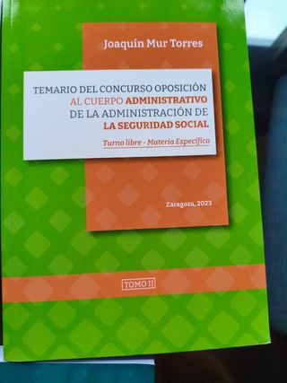 Temario Seguridad social 2024 MUR + TEST (7 libros